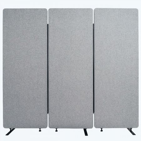 LUXOR RECLAIM Acoustic Room Dividers - 3 Pack in Misty Gray RCLM7266ZMG